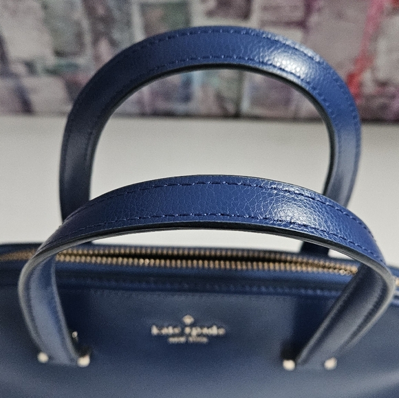 Kate Spade Navy Blue Satchel - Picture 10 of 14